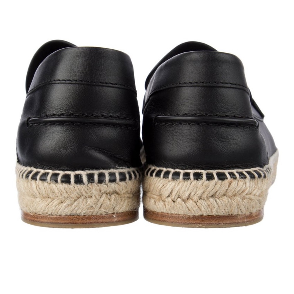 Hermes Black Leather Slip-On Loafers - Picture 2 of 5